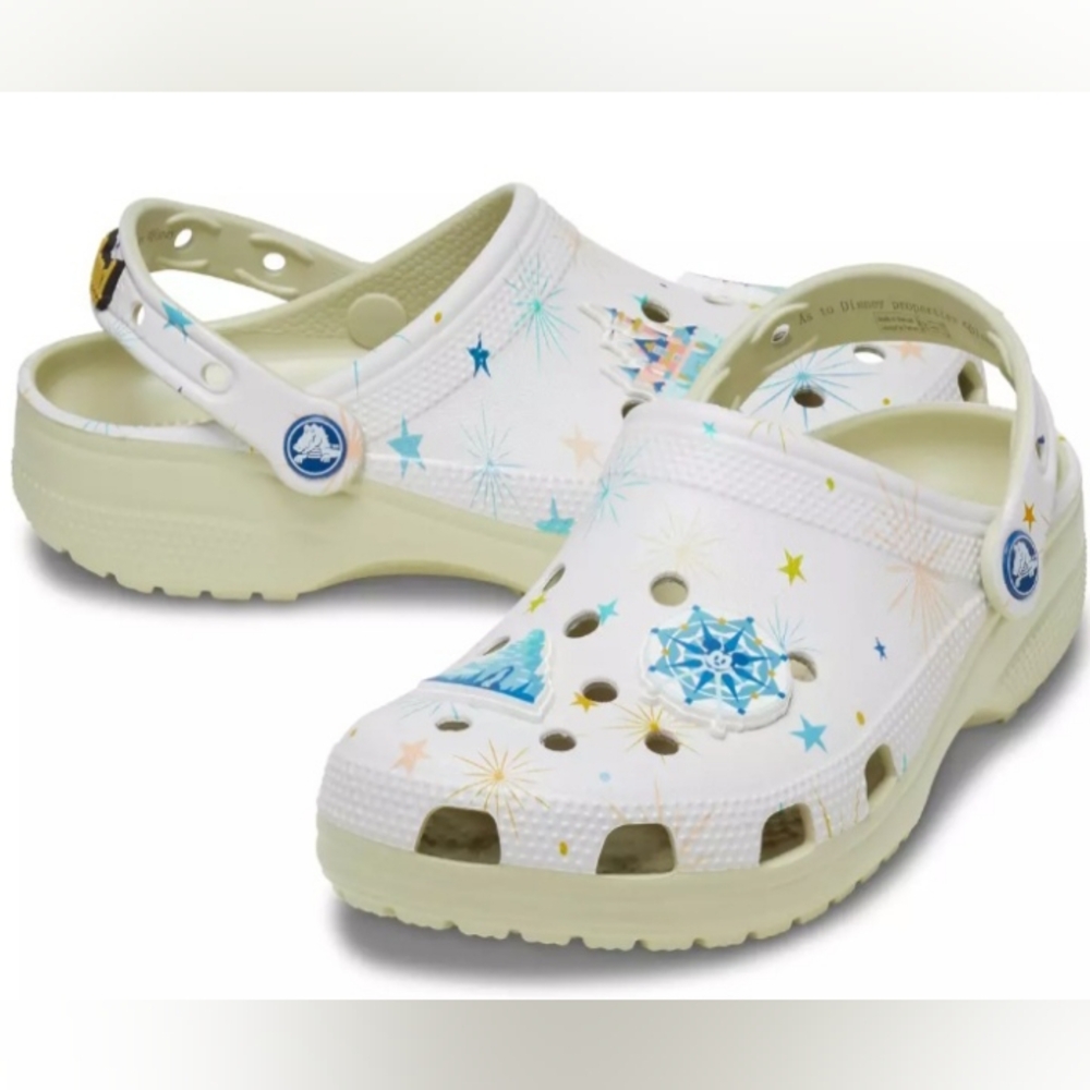 Like NEW Disneyland Crocs clogs size 12 women's or 9 men's